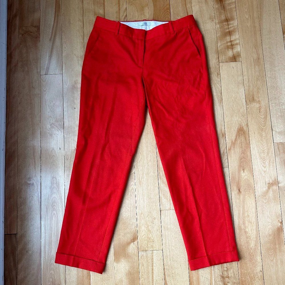 J. Crew Classic Red Tapered Pants 2